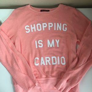 NEW Wildfox Shopping is my Cardio Jumper